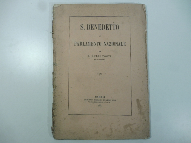 S. Benedetto al Parlamento nazionale